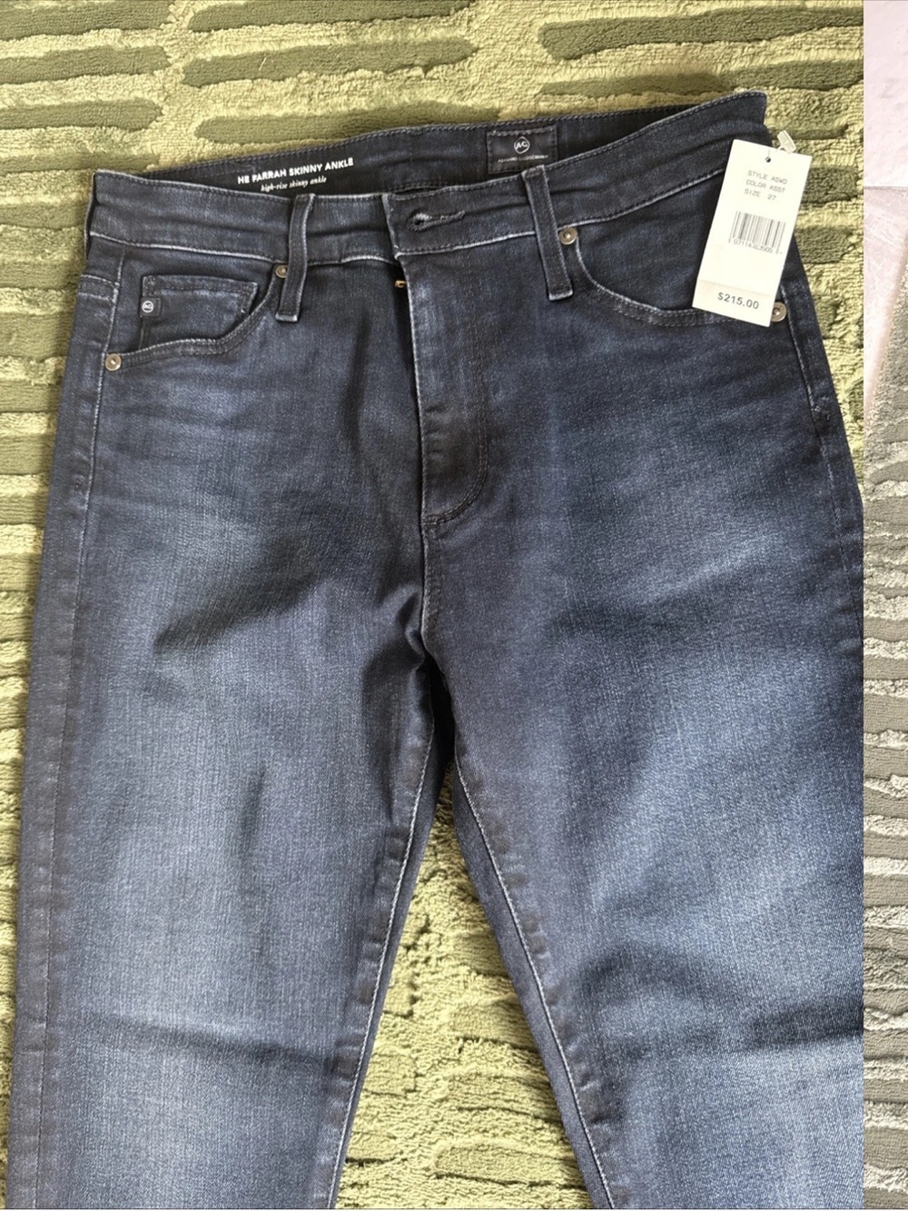 AG Dark Blue Skinny Ankle Jeans - women